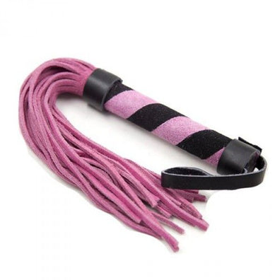 Bici din piele pentru jocuri erotice si bondage Line Whip, design premium si elegant, roz
